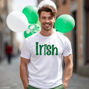 St Patrick's Day irisch T-Shirt | Vierblättriges Kleeblatt-T-Shirt