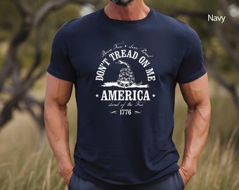 Don't Tread On Me T-Shirt: Patriotic USA Unisex Tee