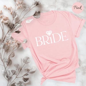 Camiseta de novia: Camiseta de despedida de soltera con diamantes