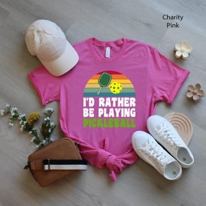 I&#39;d Rather Be Playing Pickleball Unisex T-shirt | Funny Tshirt, Pickleball Player Gift, Pickle ball Shirt, Pickle Baller, Sport Graphic Tee