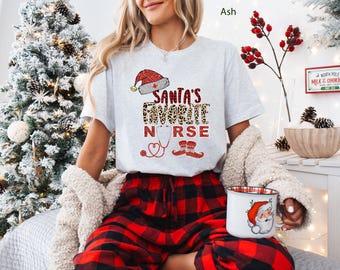 Jultomtens favoritsjuksköterska-t-shirt | Julhelg-t-shirt