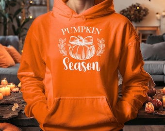 Sudadera con capucha de temporada de calabazas / Sudadera con estampado otoñal