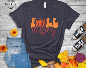 Fall Vibes T-shirt | Herfst-T-shirt pompoenseizoen
