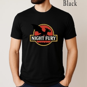 Night Fury T-Shirt: How to Train Your Dragon Fan - DTF Print
