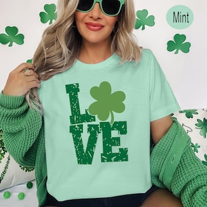 Camiseta de amor para el Día de San Patricio / Camiseta divertida para beber, Camiseta de la suerte de los irlandeses