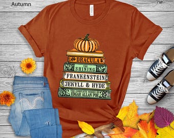Griezelig leest T-shirt | T-shirt Halloween-boekenliefhebber