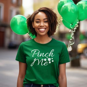 Koszulka Pinch Me Irish | Koszulka z czterolistną koniczyną na Dzień Świętego Patryka