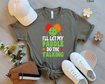 Camiseta de Pickleball: Divertida camiseta con gráfico de pádel, regalo deportivo