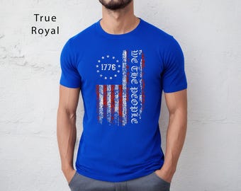 We The People 1776 Flaggen-T-Shirt: Vaterländisches US Pride Unisex T-Shirt