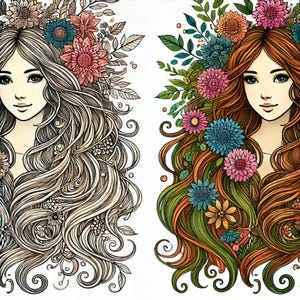Radiant Princesses: A Coloring Adventure