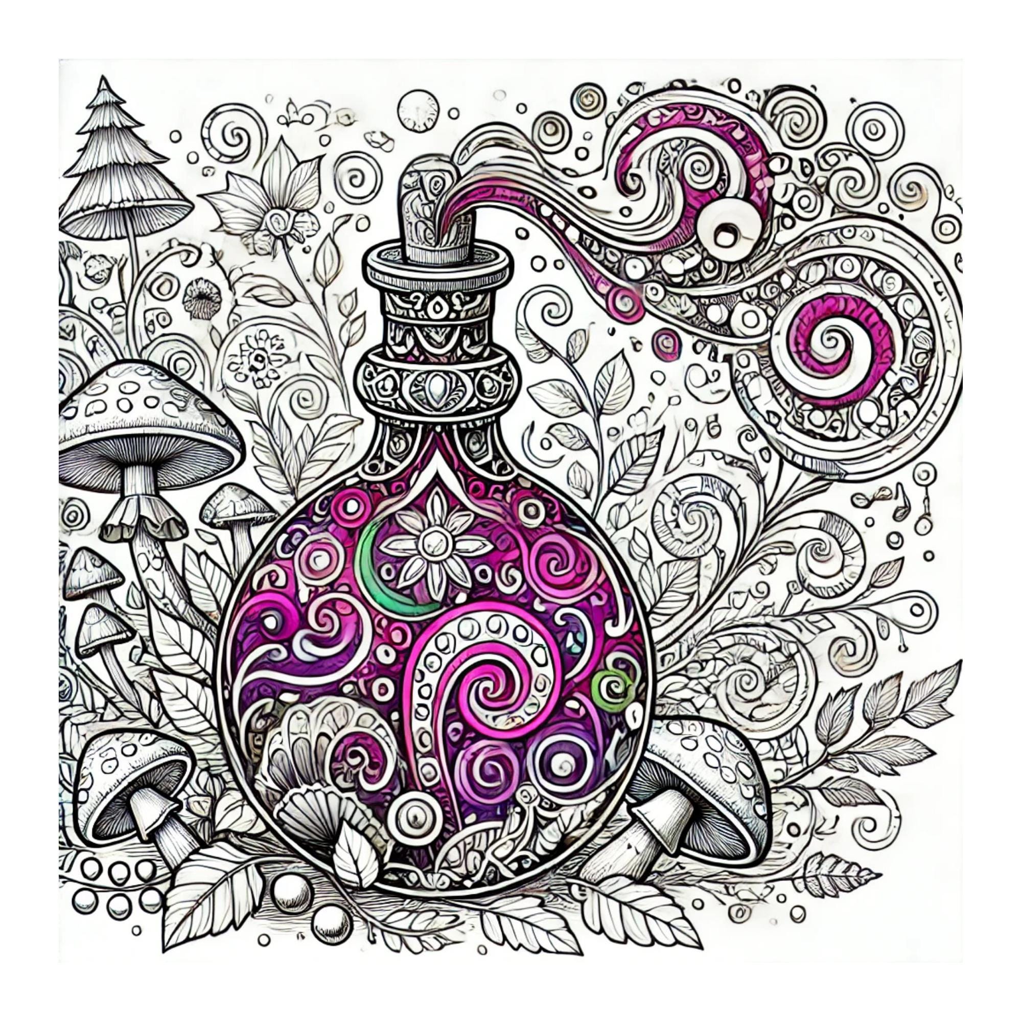 25 Magic Potion Coloring Pages: Enchanting Designs for Creative ...