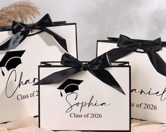 Personalized Graduation Gift Bag, Class of 2026 Keepsake, Custom Name Senior Party Favor