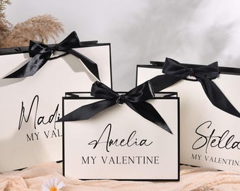 My Valentine Name Bag, Personalized Valentine Gift for Baby, Custom Name Valentine Keepsake