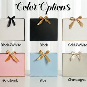 Bolsa de regalo personalizada para dama de honor con nombre, elegante bolsa de regalo con cinta para propuesta de dama de honor para boda, fiesta nupcial imagen 9