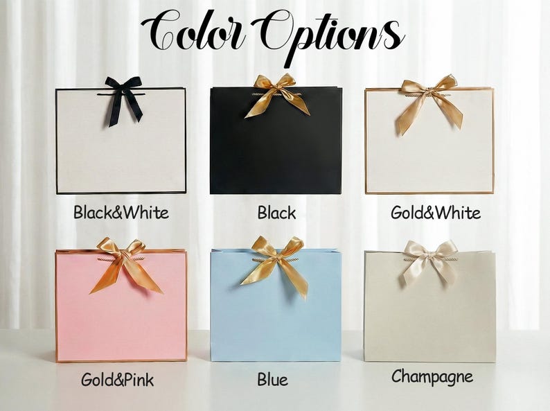 Bolsa de regalo personalizada para dama de honor con nombre, elegante bolsa de regalo con cinta para propuesta de dama de honor para boda, fiesta nupcial imagen 9