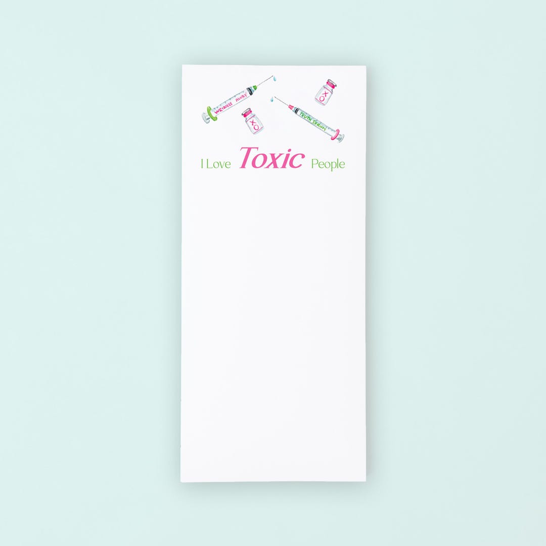 Botox Needles List Pad | Funny Notepad - Etsy