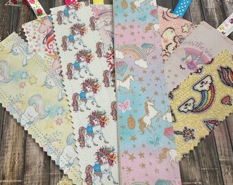 Unicorn and Horse themed Fabric Bookmarks