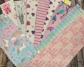 Girly hearts ballet pink themed Fabric Bookmarks