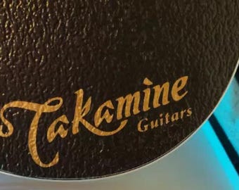 takamine guitar decals sticker stickers 3.30''x9''