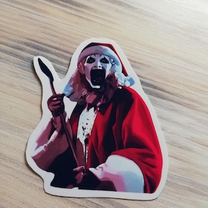 terrorizzare, orrore, clown, adesivo, adesivi