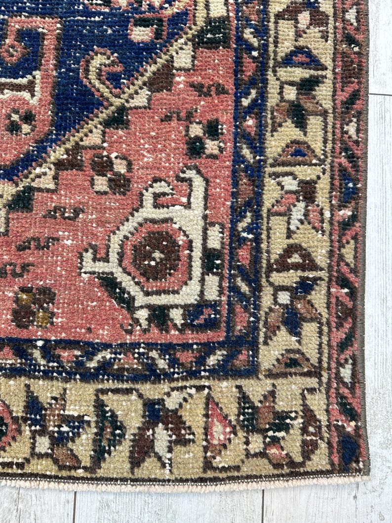 3x10 Handcrafted Turkish Runner Rug, Handmade Runner Rug, Puffy Turkish Runner Rug For Hallway, 3x10 Feet Rug, Long Hallway Rug, 3.2x10.2 ft image 4