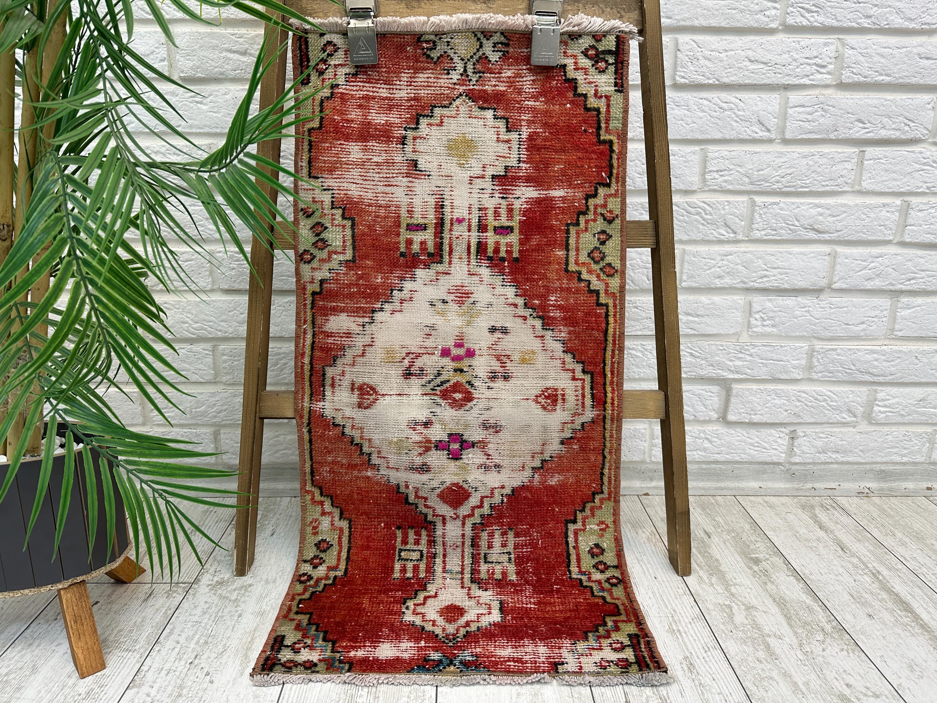 Small Aztec Rug, Doormat Rug, Nomandic Rug, Handmade Rug, Small