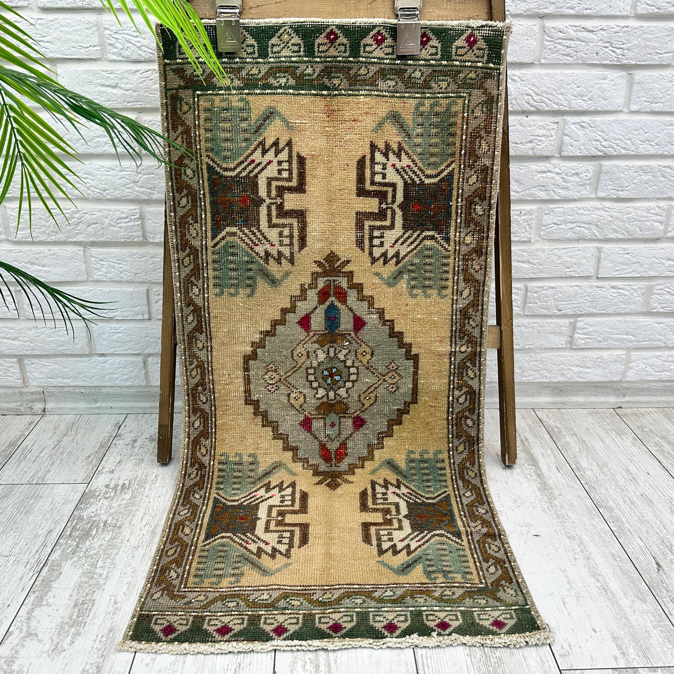 Vintage Green Turkish Rug - Etsy