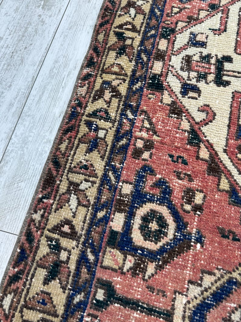 3x10 Handcrafted Turkish Runner Rug, Handmade Runner Rug, Puffy Turkish Runner Rug For Hallway, 3x10 Feet Rug, Long Hallway Rug, 3.2x10.2 ft image 6
