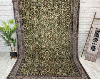 Large Runner Rug, Vintage Turkish Rug, Oushak Rug, Rustic Rug, Living Room Rug, Antique Rug, Kitchen Rug, Decor Rug, Bohemian Rug, 6.2x9.4"