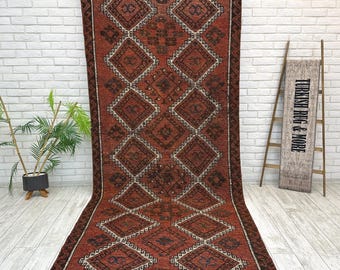 4x11 Organic Rug, Herki Runner Rug, Turkish Rug, Bohemian Wedding Rug, Kitchen Rug, Hallway Rug, Handmade Corridor Rug, 4.6x11 ft