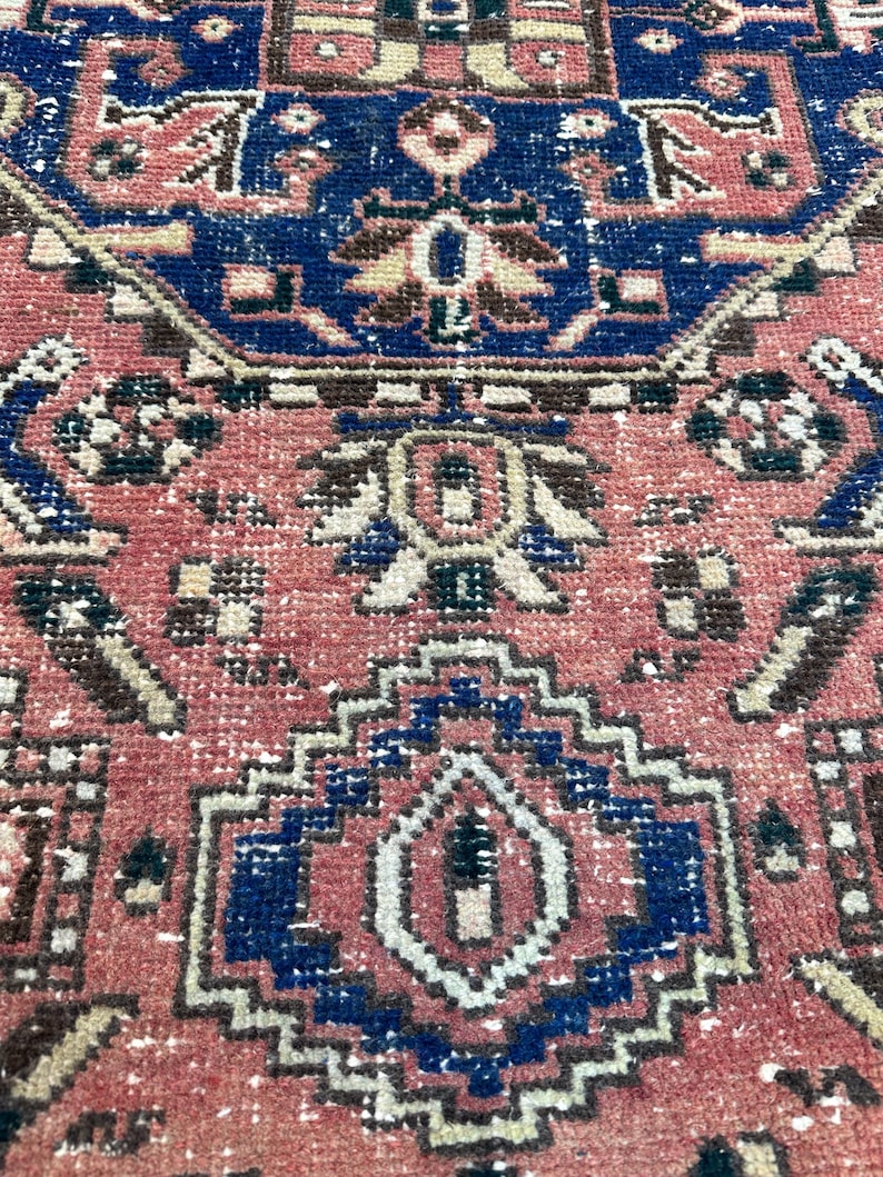 3x10 Handcrafted Turkish Runner Rug, Handmade Runner Rug, Puffy Turkish Runner Rug For Hallway, 3x10 Feet Rug, Long Hallway Rug, 3.2x10.2 ft image 8
