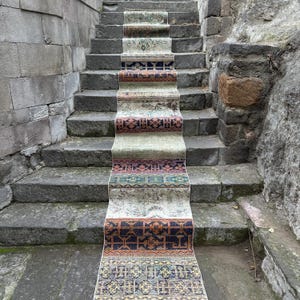 2x22 Vintage Runner Rug, Extra Long Corridor Rug, 2x22 Turkish Stair Rug, Wool Decor Rug, Hallway Rugs, Turkish Runner Rug, 2.5x22.3 ft