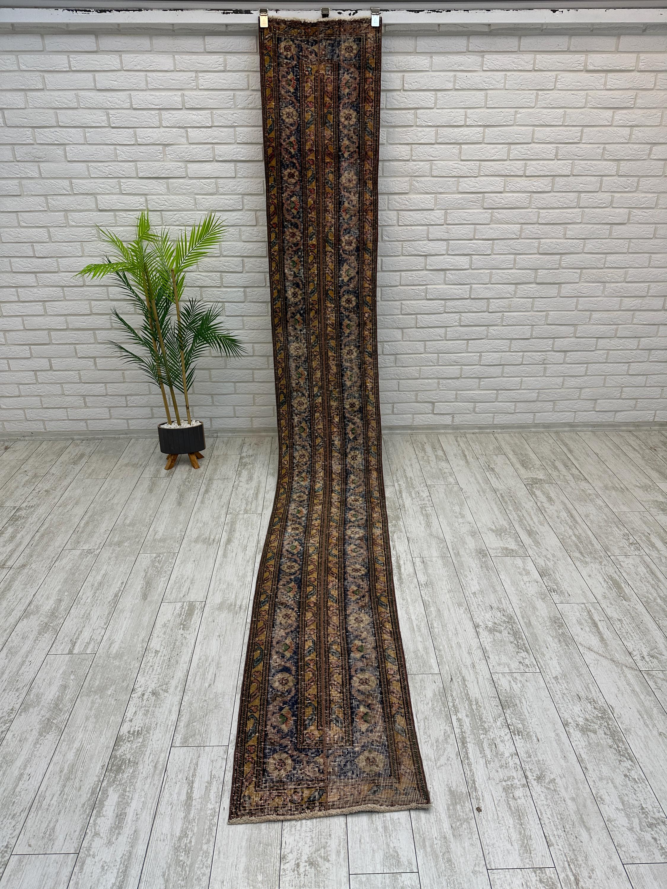 1x12 ヴィンテージ ランナー ラグ、トルコ ランナー ラグ、1x12