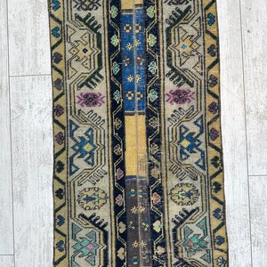 Handcrafted Turkish Runner Rug, Handmade Runner Rug, Puffy Turkish Runner Rug For Hallway, Feet Rug, Long Hallway Rug, Bohemian Rug image 6