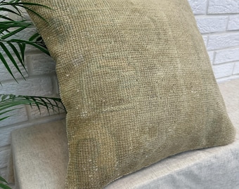 Bohemian Vintage Pillow Cover 20x20", Handmade Rug Pillow Cover, Boho Decorative Pillow Cover, Kilim Cushions, Ethnic Pillow, Kilim Pillow