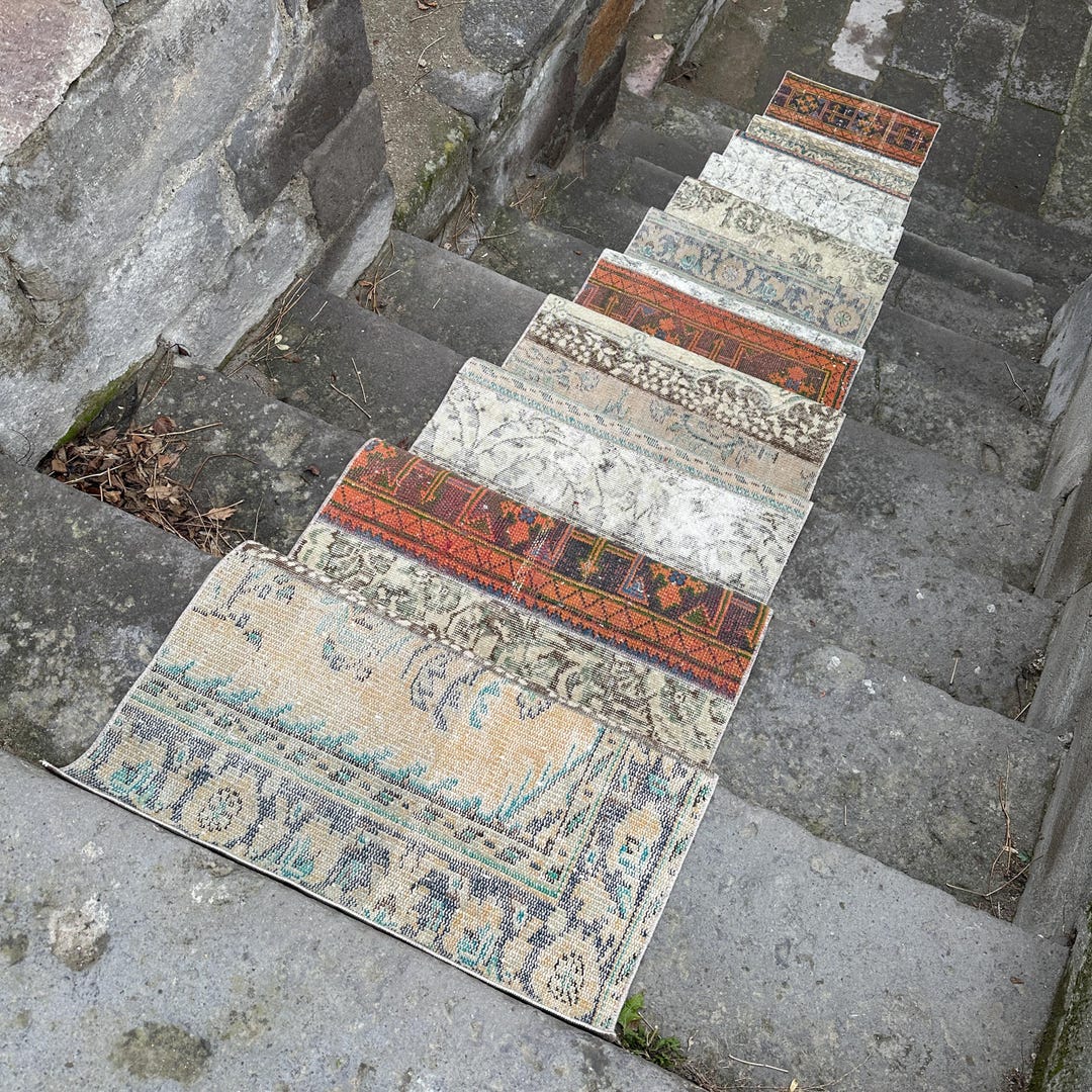 2x21 Patchwork Runner Rug, Extra Long Runner Rug, 2x21 Turkish Stair ...
