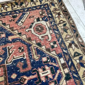 3x10 Handcrafted Turkish Runner Rug, Handmade Runner Rug, Puffy Turkish Runner Rug For Hallway, 3x10 Feet Rug, Long Hallway Rug, 3.2x10.2 ft image 9