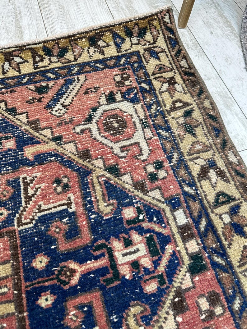 3x10 Handcrafted Turkish Runner Rug, Handmade Runner Rug, Puffy Turkish Runner Rug For Hallway, 3x10 Feet Rug, Long Hallway Rug, 3.2x10.2 ft image 9