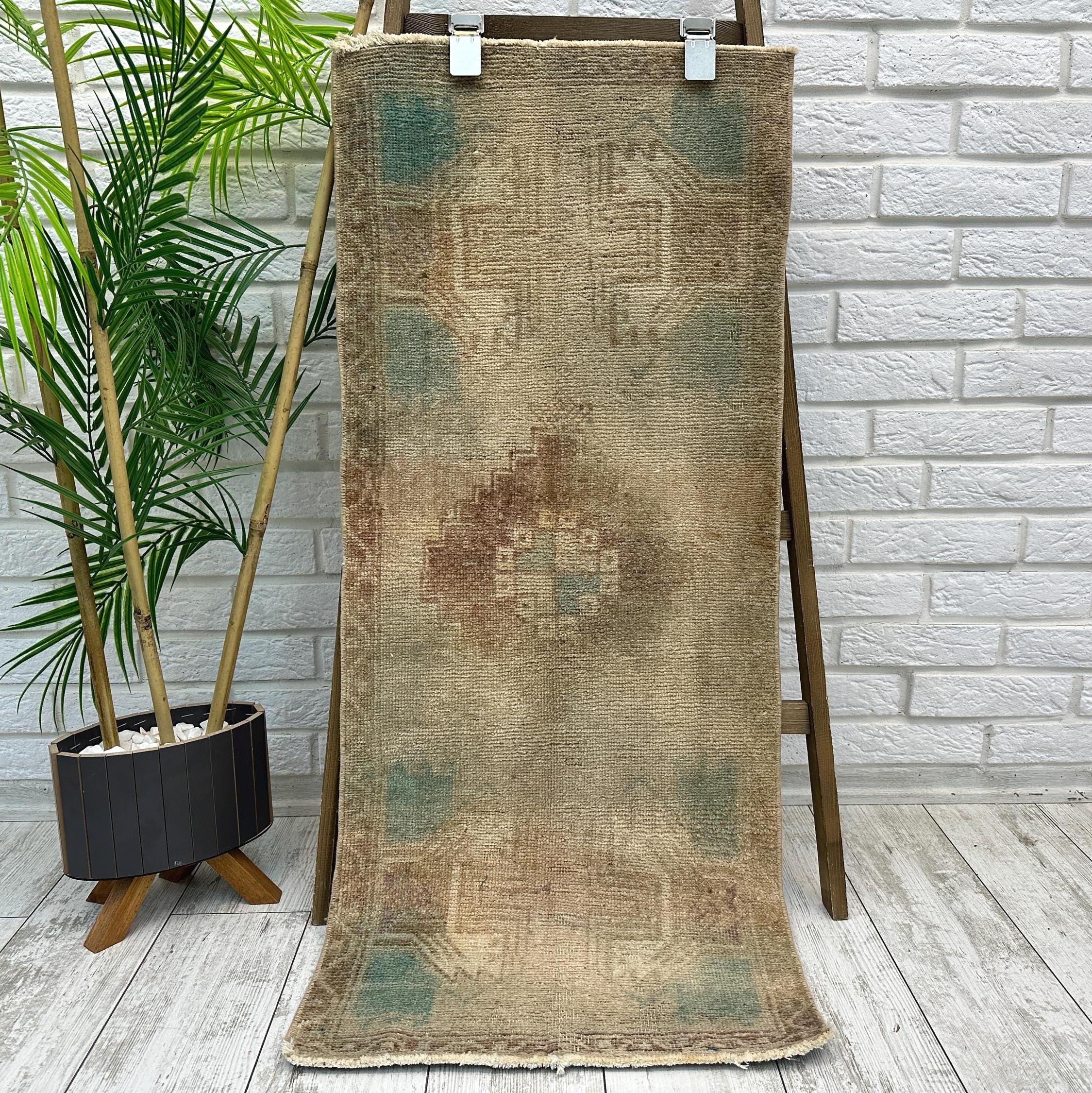 Small Clothe Rug Small Bathroom Rug, Cotton Rug, Area Rug, Small Oushak Rug, Small ...