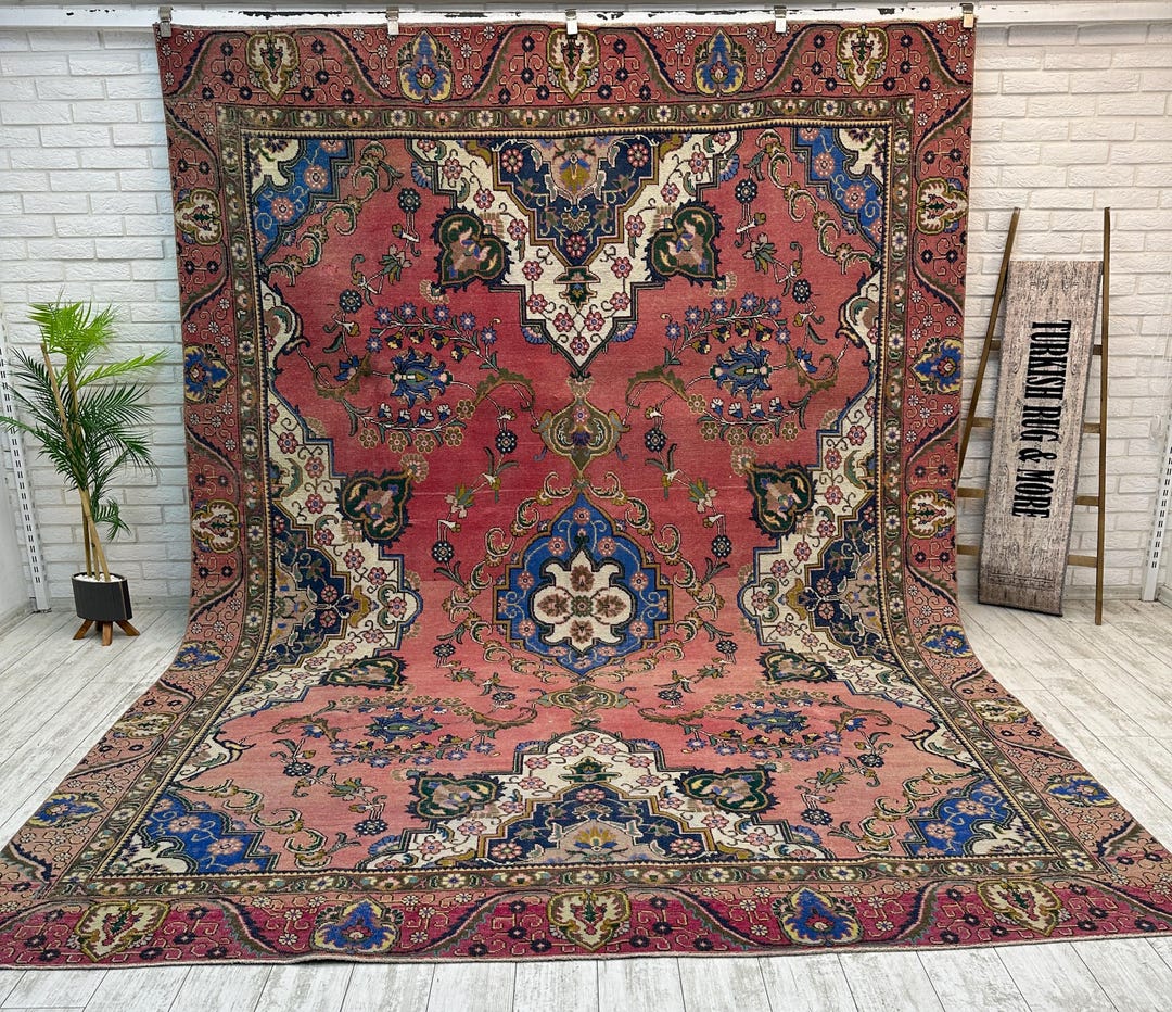 Extra Large Rustic Rugs 9x12 Extra Large Vintage Rug, Handmade Arae Rug, Bohemian Rug ...