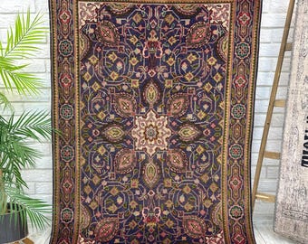 3x5 Vintage Muted Area Rug, Antique Boho Rug, Turkish Boho Rug, Rug For Living Room, Oushak Rug, Turkish Area Rug, Vintage Rug, 3.2x5.1 ft