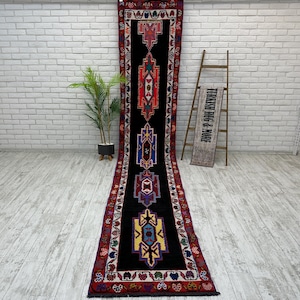 2x14 Extra Long Runner Rug, Vintage Runner Rug, Kitchen Rug, Hallway Rug, Bohemian Carpet, Handmade Rug, Antique Rug, Boho Stair Rug