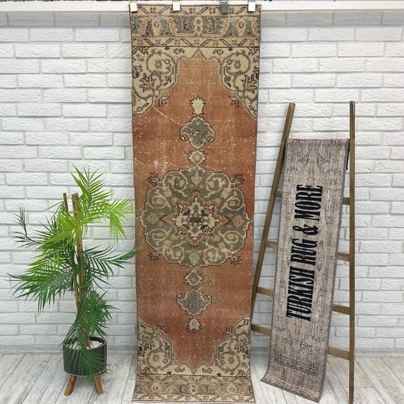 Vintage türkischer Wollteppich, Boho Flur Teppich 2 x 2 Meter