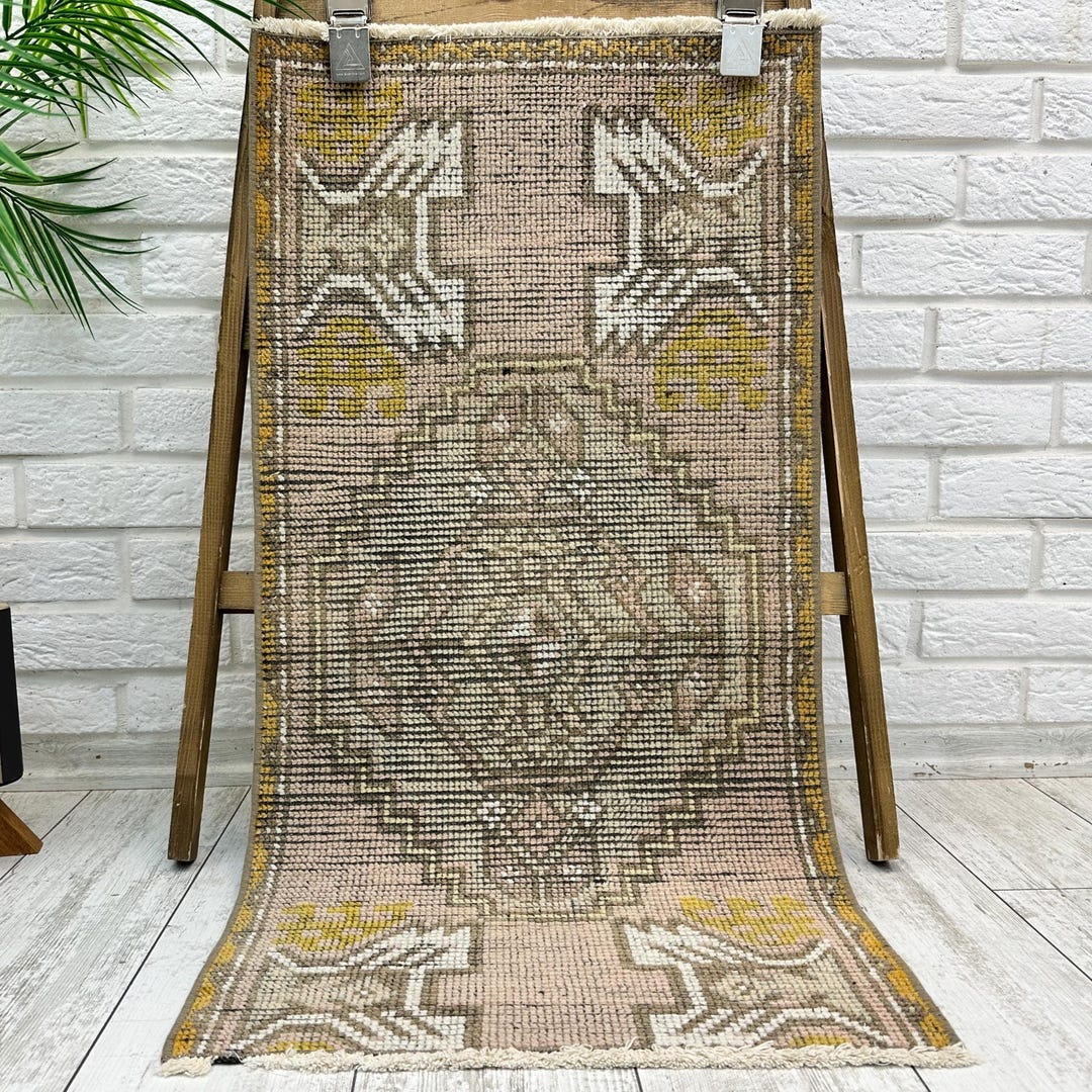 Kitchen Rug Handmade Small Kitchen Rug, Handmade Area Rug, Bohemian Rug, Bathroom Rug ...