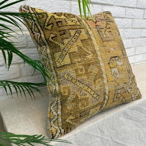 Oreiller kilim nomade, oreiller kilim bohème, oreiller kilim turc, Kelim Kissen, oreiller kilim antique, taie d'oreiller 20 x 20 pouces, taie d'oreiller tapis