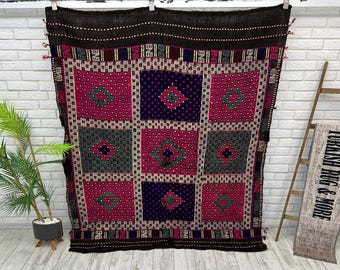 5x6 Handmade Patchwork Rug, Turkish Rug, Area Rug, Faded Rug, Worn Rug, Bohemian Rug, Bedroom Rug, Wool Rug, Boho Rug