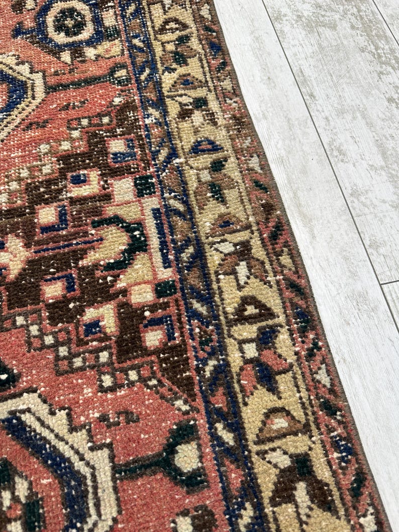 3x10 Handcrafted Turkish Runner Rug, Handmade Runner Rug, Puffy Turkish Runner Rug For Hallway, 3x10 Feet Rug, Long Hallway Rug, 3.2x10.2 ft image 5