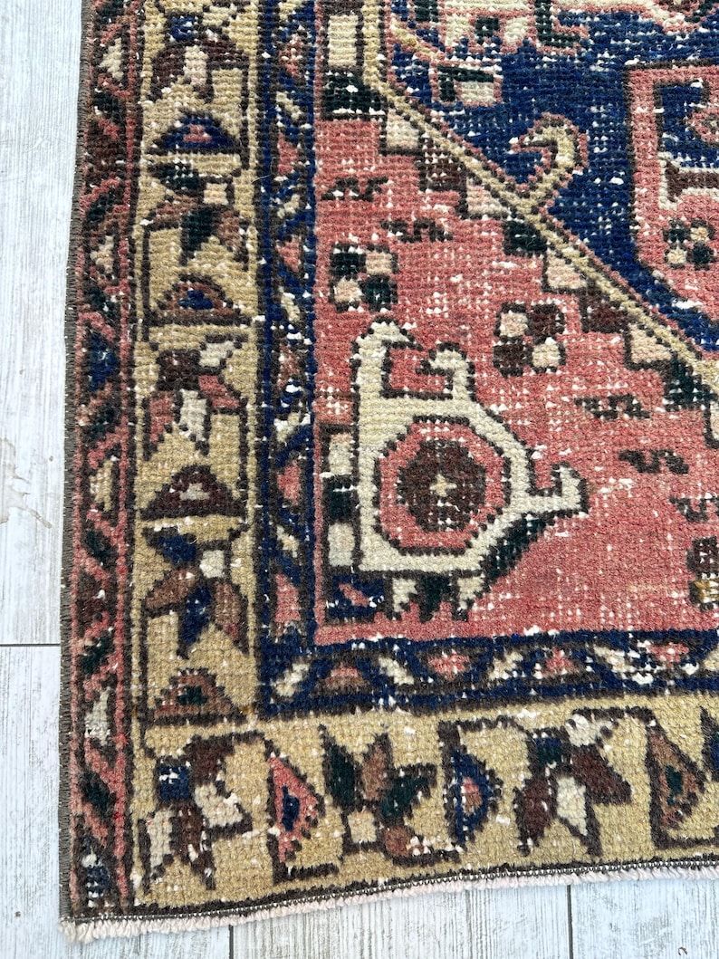 3x10 Handcrafted Turkish Runner Rug, Handmade Runner Rug, Puffy Turkish Runner Rug For Hallway, 3x10 Feet Rug, Long Hallway Rug, 3.2x10.2 ft image 3