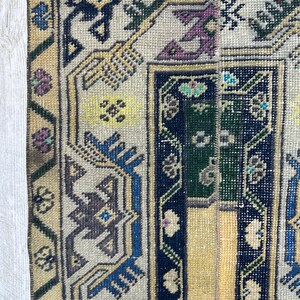 Handcrafted Turkish Runner Rug, Handmade Runner Rug, Puffy Turkish Runner Rug For Hallway, Feet Rug, Long Hallway Rug, Bohemian Rug image 8