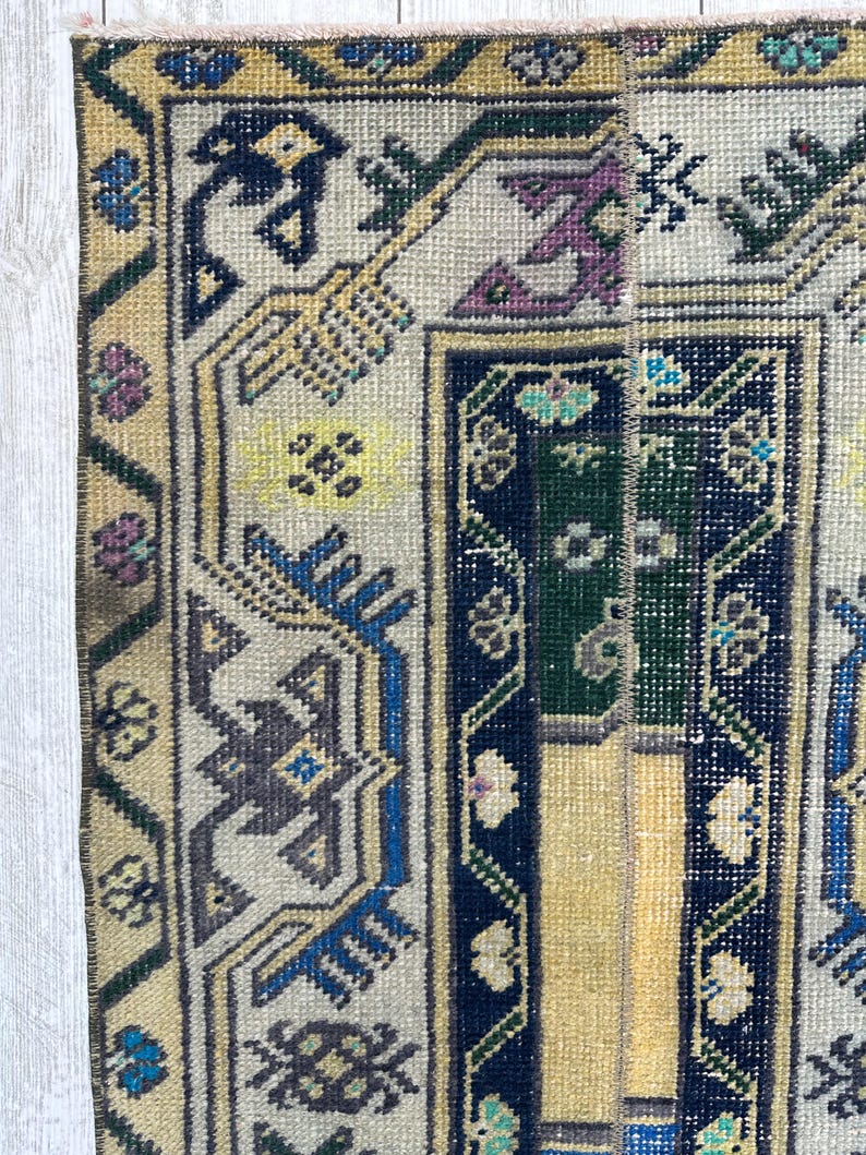 Handcrafted Turkish Runner Rug, Handmade Runner Rug, Puffy Turkish Runner Rug For Hallway, Feet Rug, Long Hallway Rug, Bohemian Rug image 8